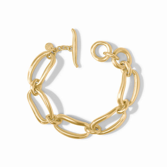 Wave Link Bracelet - Gold