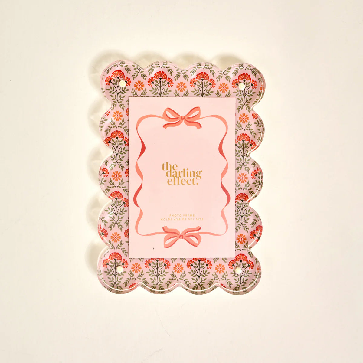 Rectangle Scalloped Acrylic Frame