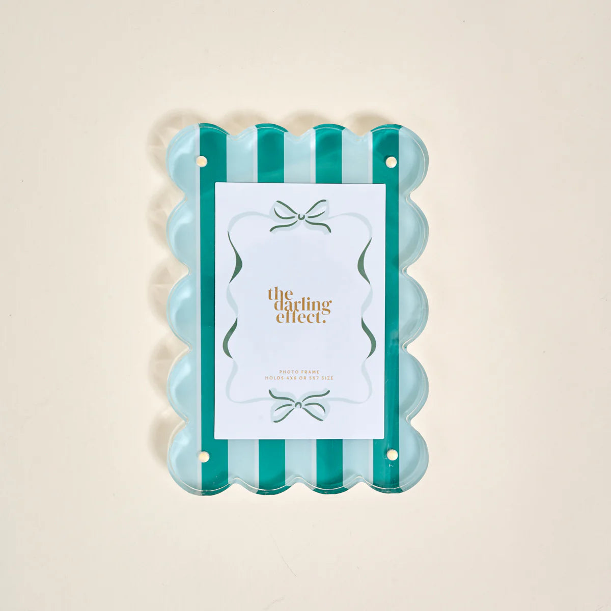 Rectangle Scalloped Acrylic Frame