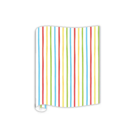 Primary Mulit Color Stripes Table Runner