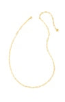 Courtney Paperclip Necklace - Gold