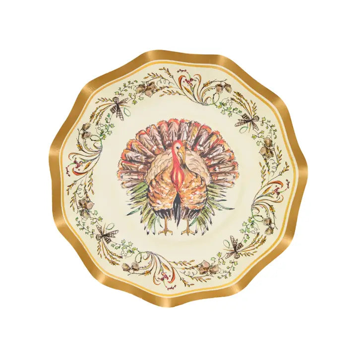 Turkey & Gourds Appetizer/Dessert Bowls/8pk