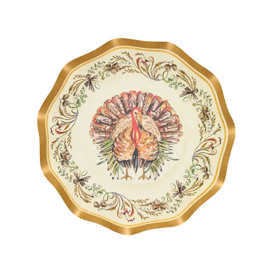 Turkey & Gourds Appetizer/Dessert Bowls/8pk