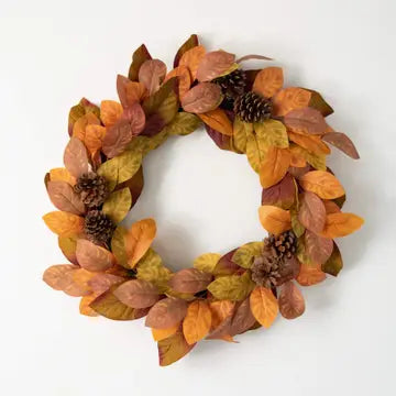 24" Fall Leaf Wreath