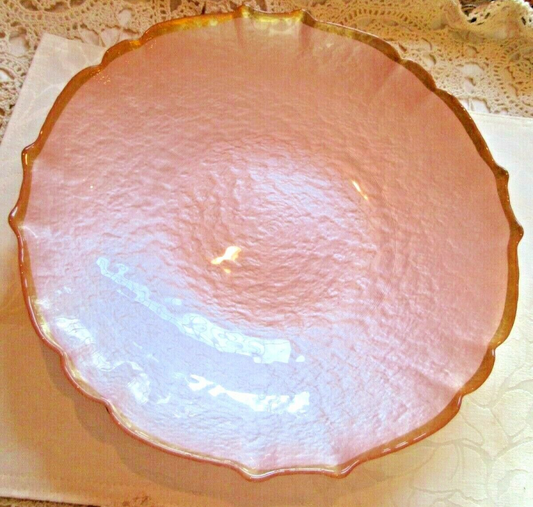 Baroque Glass Small Bowl-Pink