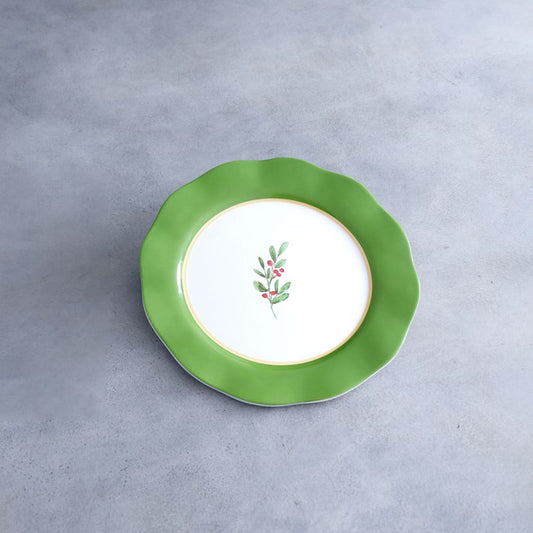 Vida Holly Red and White Dinner Plate 2632 Set of 4