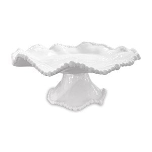 VIDA Alegria Small Pedestal Cake Plate (White) #2950
