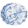 VIDA Chinoiserie Reversible Round Placemats Set of 4 (Blue & White) #3119