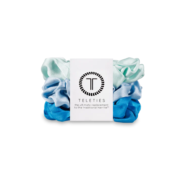 Blue My Mind Silk Scrunchies