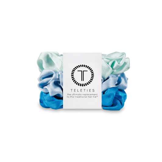 Blue My Mind Silk Scrunchies