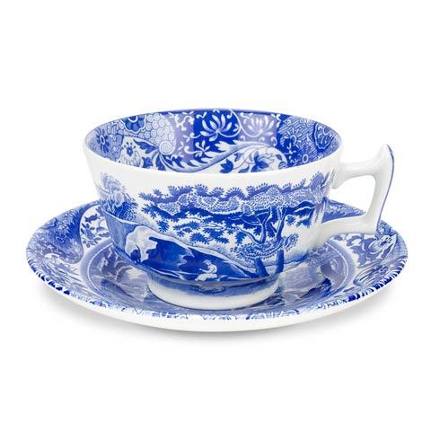 Blue Italian Cup & Saucer