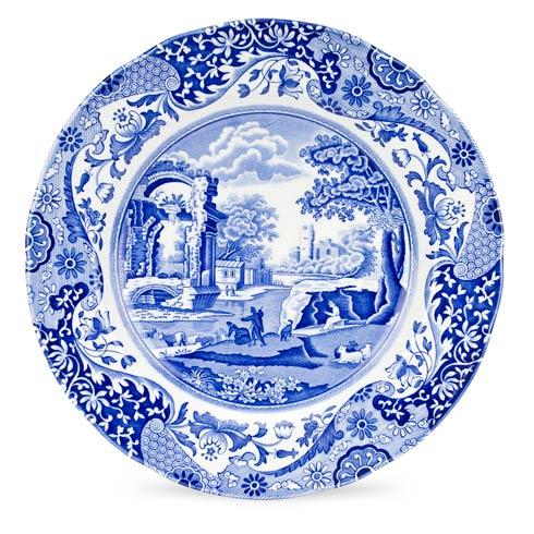 Blue Italian Dinner Plate 10.5 inch