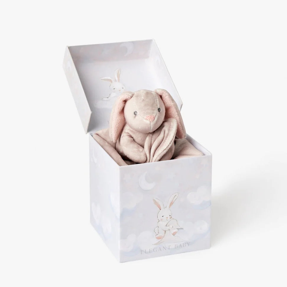 Lovie Bunny w/Blankie Velour Boxed