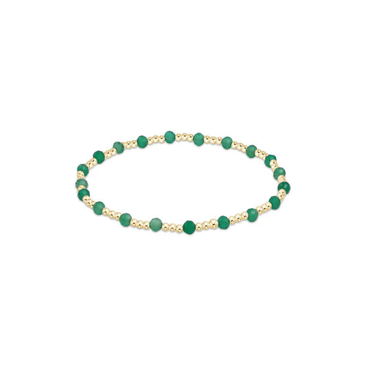 Extends - Gemstone Gold Sincerity Pattern 3mm Green Onyx