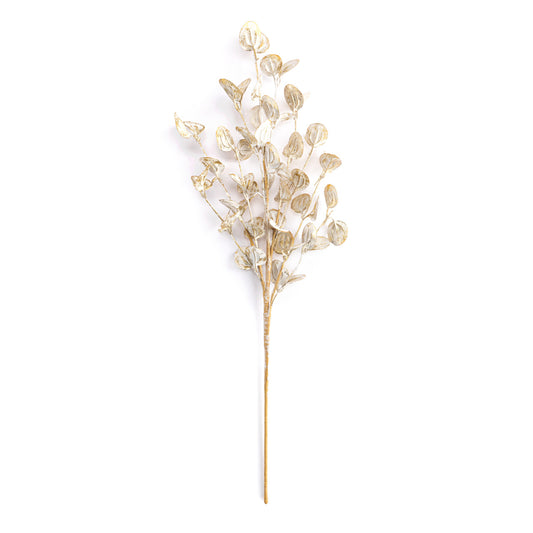 Sparkly Gold Leaf Spray Pick - 27in