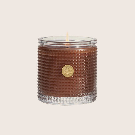 Textured Glass Candle