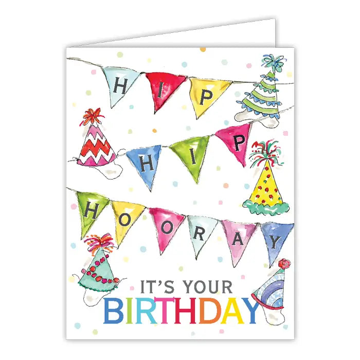 Hip Hip  Hooray It's Your Birthday Card