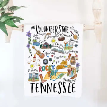 State of Tennessee Tea Towel