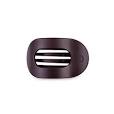 Flat Round Hair Clip - Burgundy Bliss