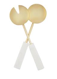 Gold & Marble Server Set