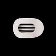 Flat Round Hair Clip - Toasted