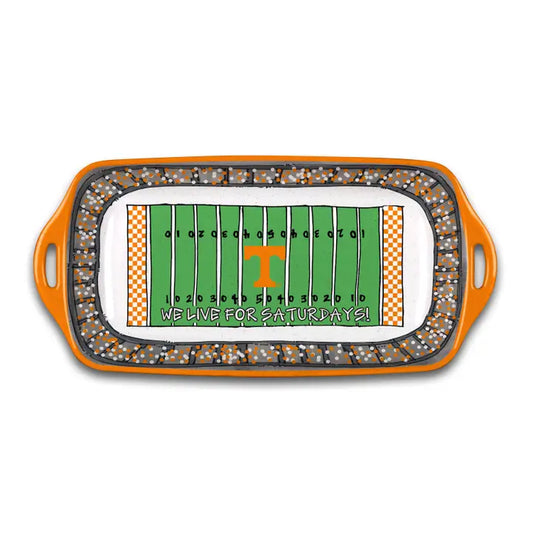 TN Melamine Stadium Rectangle Platter