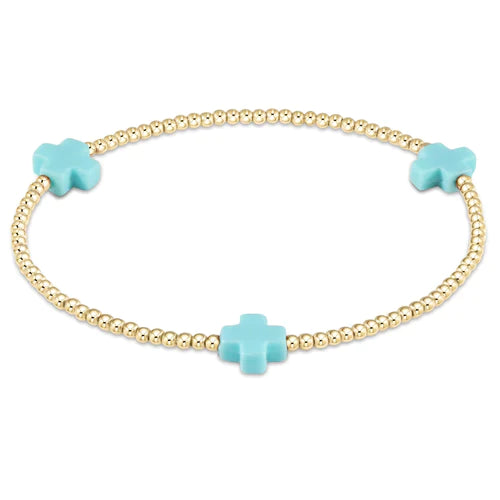 egirl Cross Bracelet-Turquoise