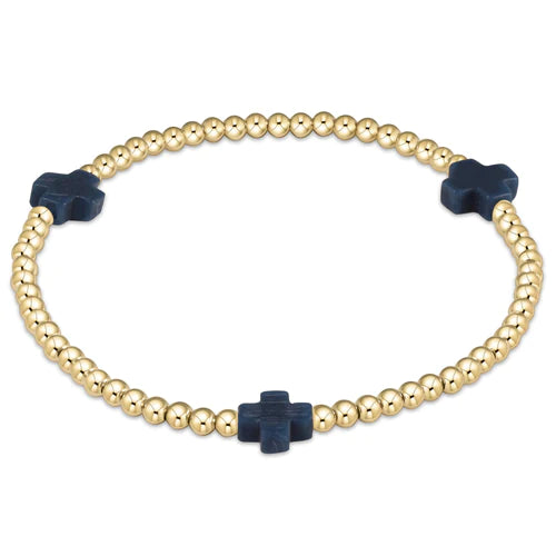 egirl Cross Bracelet - Navy