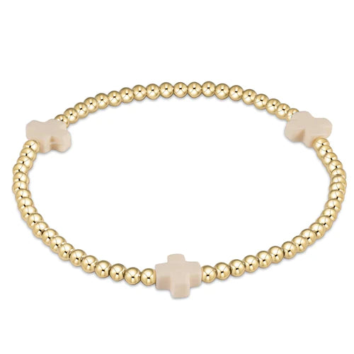 egirl Cross Bracelet - Off Whit