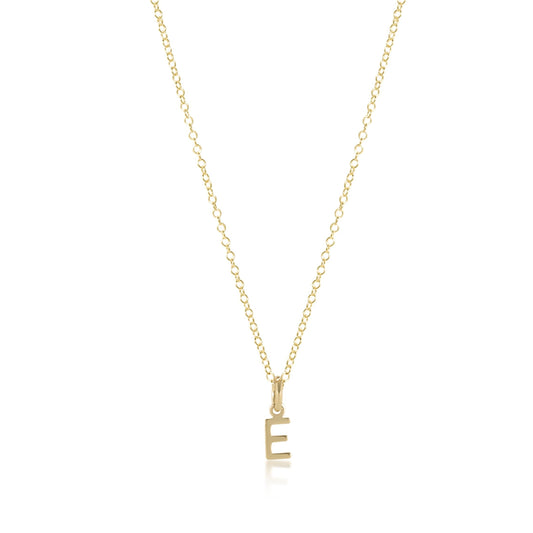 "16" Gold Charm Necklace D