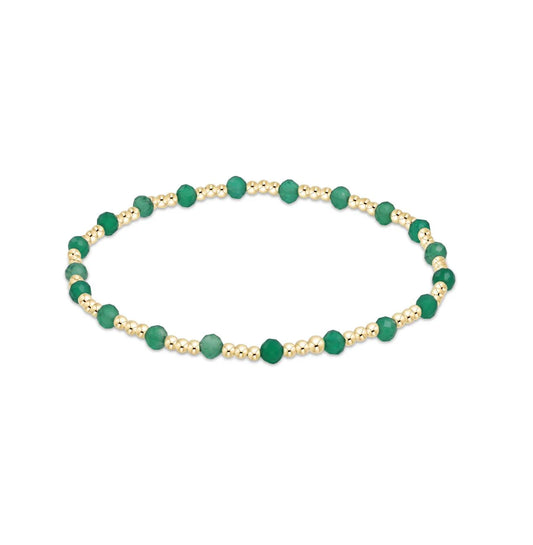 Extends - Gemstone Gold Sincerity Pattern 3mm Green Onyx