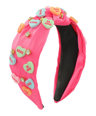 FUCHSIA Heart - Headband