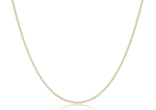 choker classic beaded chain - gold