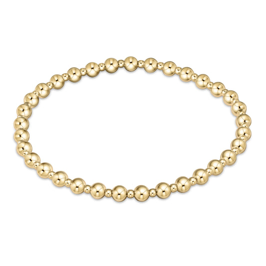 Extends Classic Grateful 4mm Bracelet-Gold