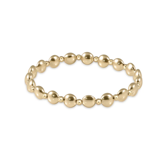 Honesty Gold Grateful 6mm bracelet