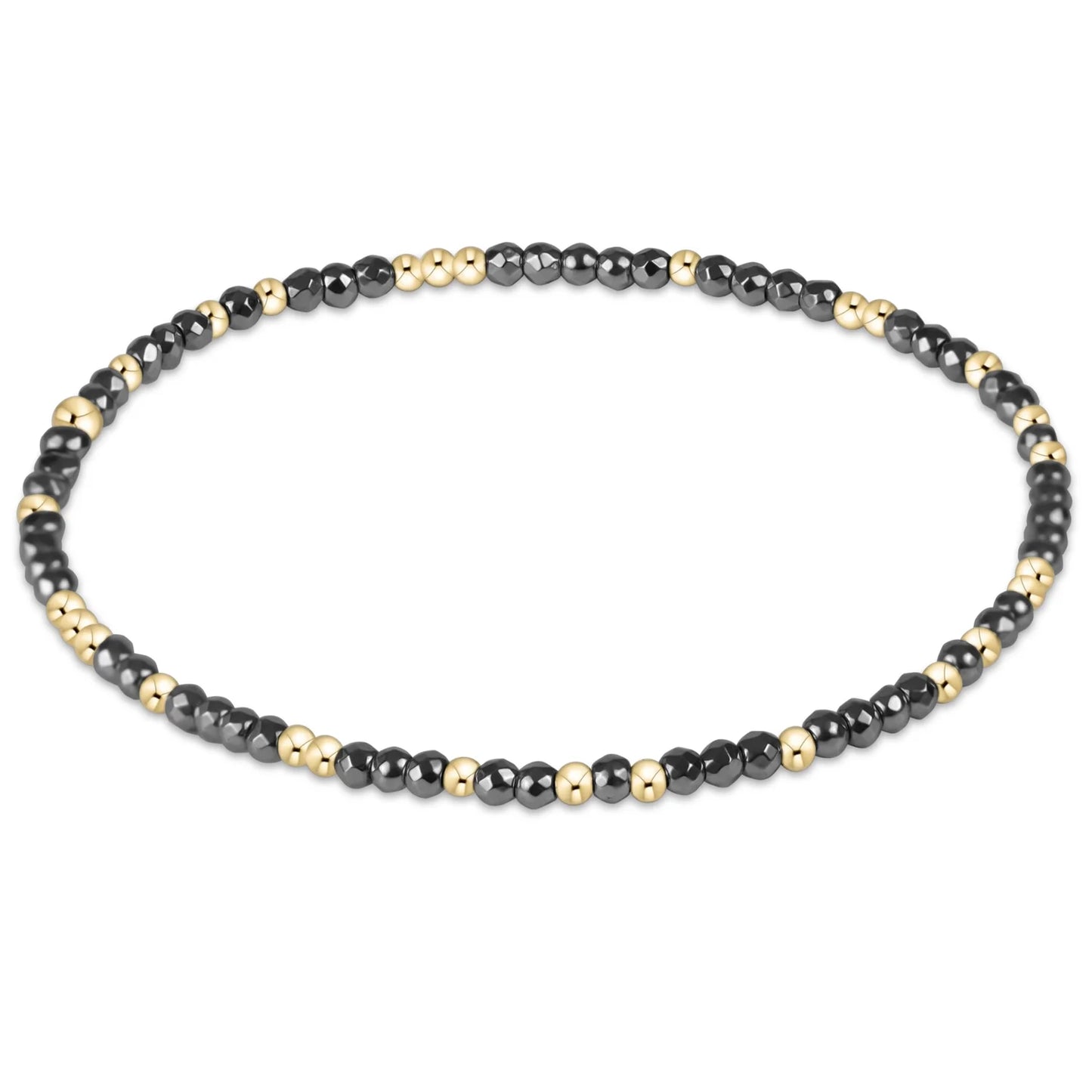 extends hope unwritten silver faceted hematite 2mm bead bracelet