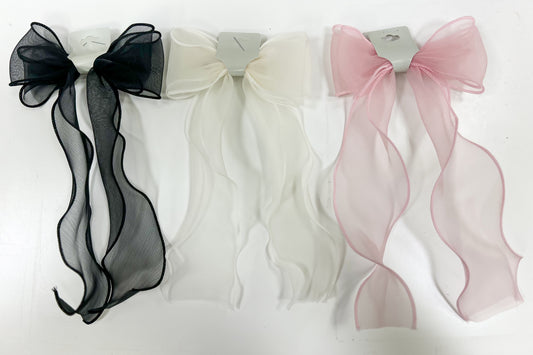 Sheer Bow - Barrette