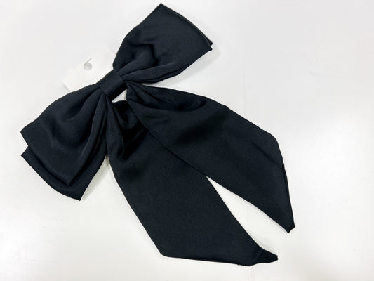 Black Large Bow - Barrette