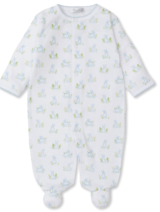 Cottontail Hollows Footie with Zip - Blue