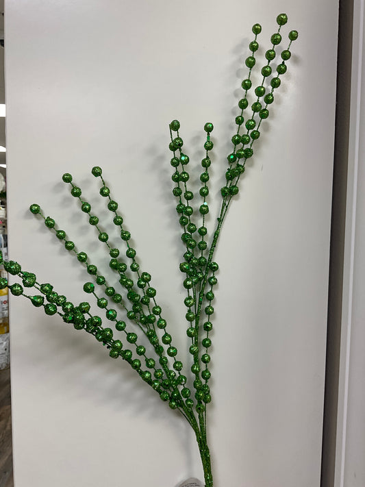 33" Green Glitter Ball Spray