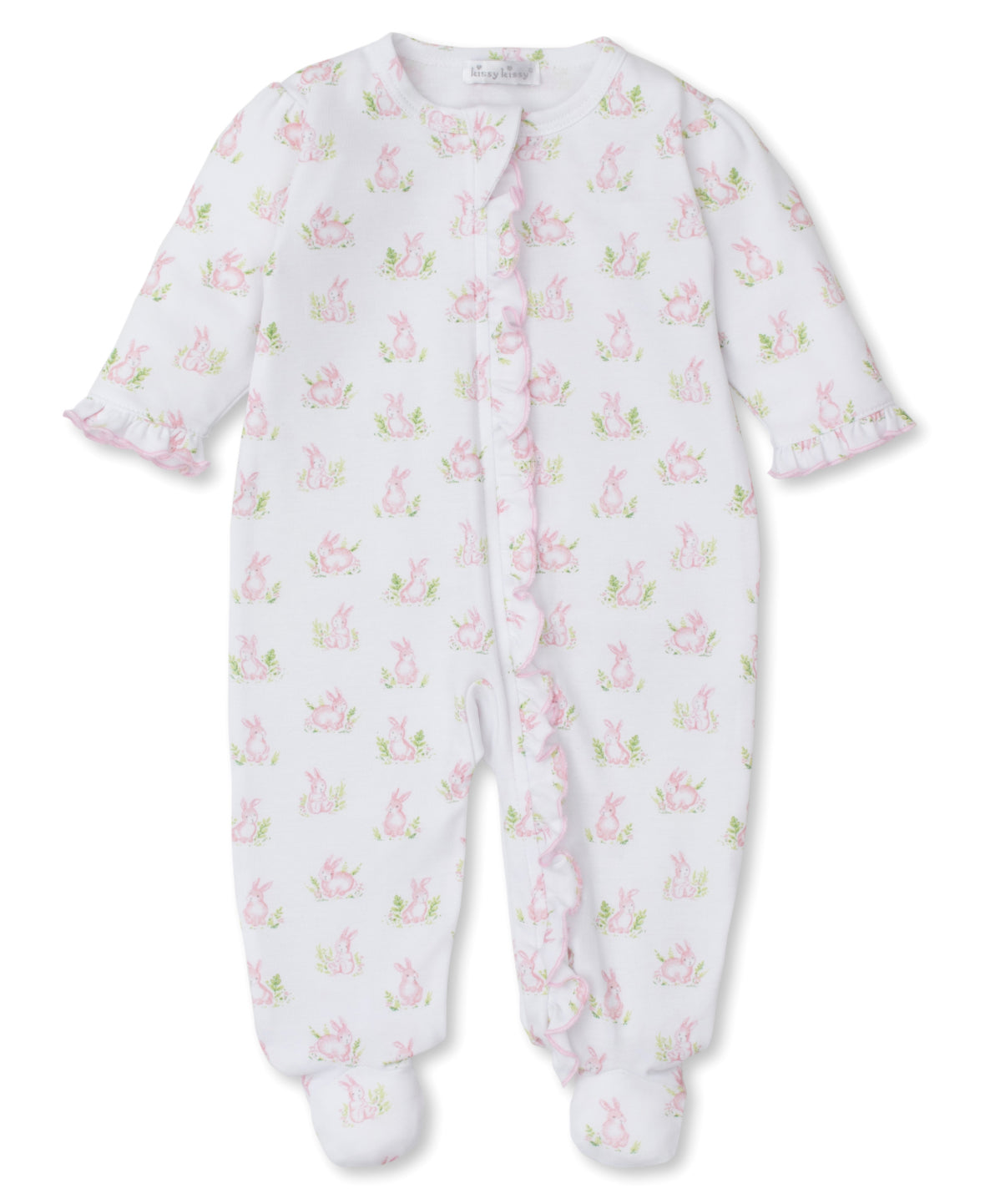 Cottontail Hollows Footie with Zip - Pink