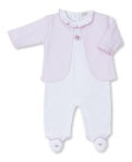 SCE Roses and Blooms Footie with Jacket Set