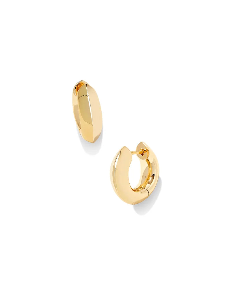 Mikki Huggie Earring - Gold Polished Metal