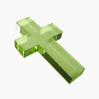 Large Green Acrylic Cross