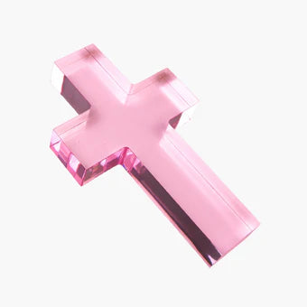 Large Pink Acrylic Cross