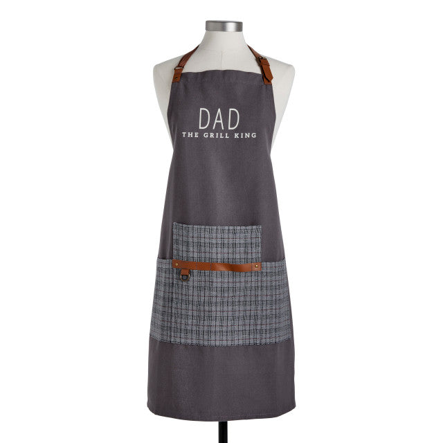 Dad the grill king apron