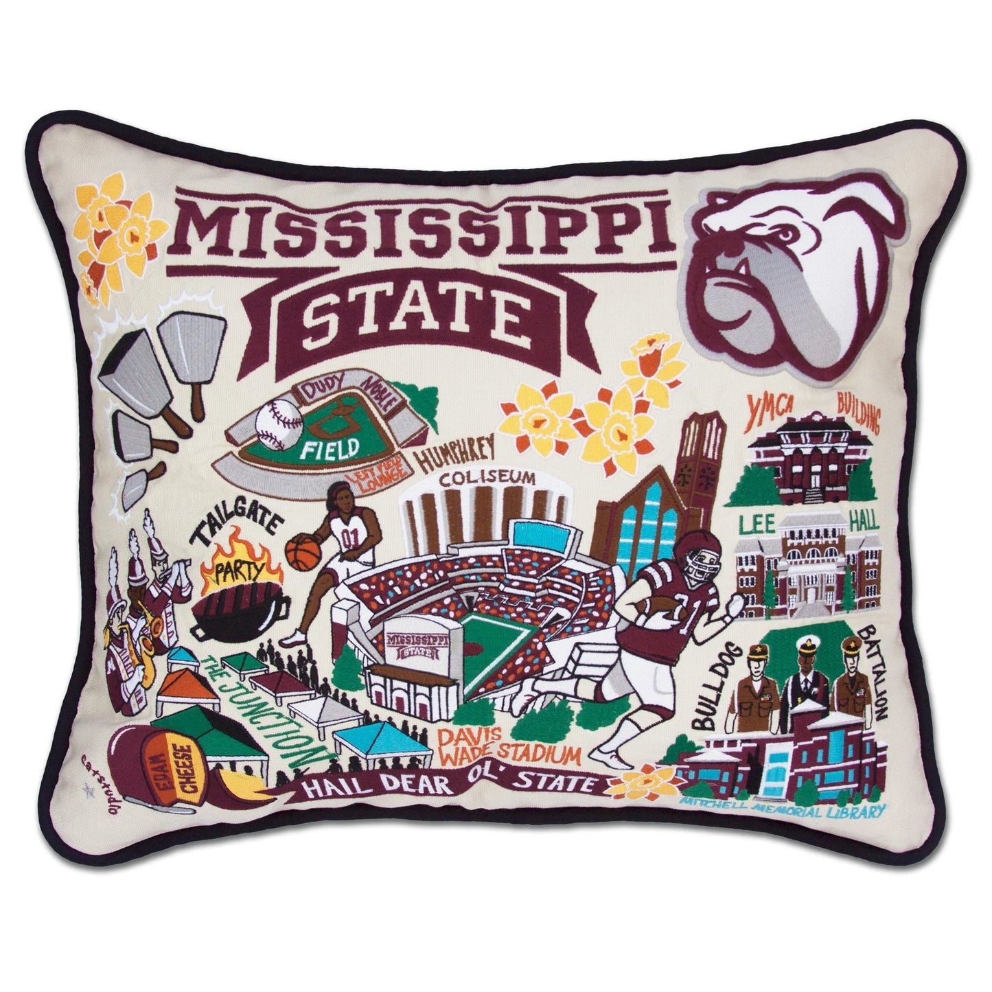 Mississippi State Pillow