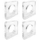 Acrylic Napkin Ring Set/4