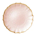 Baroque Glass Pink Plate/Charger