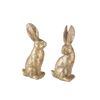 4.75" Gold Leaf Rabbit set/2